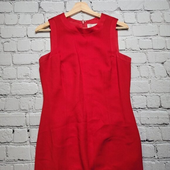Vintage Andrea Polizzi For Rex Lester Red Sleeveless Dress Size 8 - Picture 2 of 12